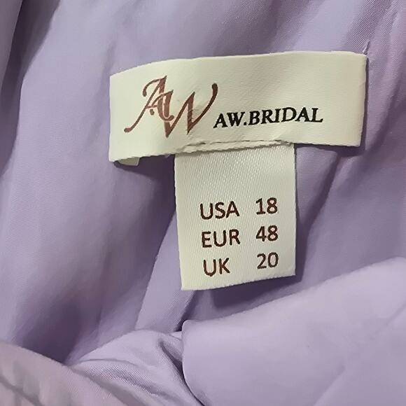 FORMAL AW 18 2X plus Lilac 3d aplique floral spring party maxi dress NEW B66 - Picture 6 of 7